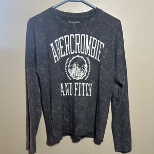 Abercrombie & Fitch Gray Graphic Long Sleeved Shirt | 15 16‎